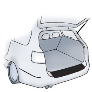 Fekete lökhárítóvédő-fólia VW Touareg